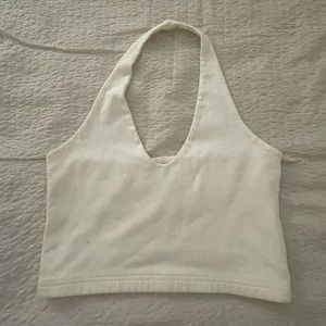 Brandy Melville White Halter Top